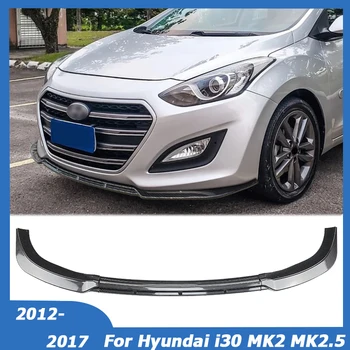 Para Hyundai i30 MK2 MK2.5 Pára-Choque Dianteiro Do Lábio Do Lado Do Divisor De Spoiler Canard Body Kit 2012 2013 2014 2015 2016 2017 Acessórios Do Carro